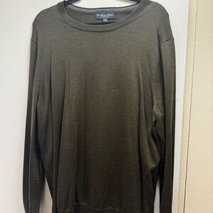 Brooks Brothers Dark Olive Crewneck Sweater